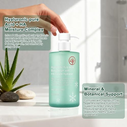HONAVE HA Hyaluronic Acid Body Serum – Deep Hydration & Silky Smooth, Non-Greasy, Fast-Absorbing, 10 Fl Oz Avelisse