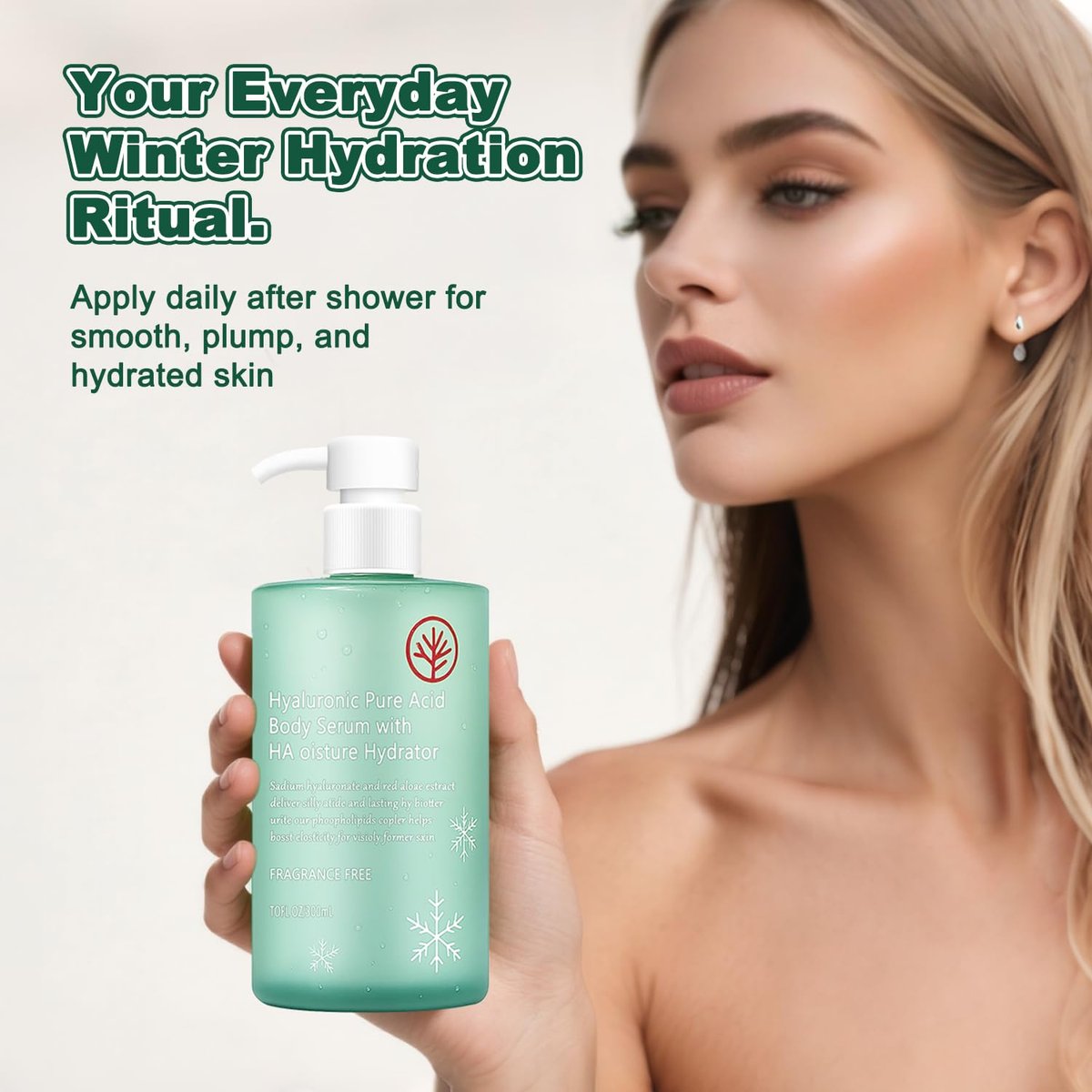 HONAVE HA Hyaluronic Acid Body Serum – Deep Hydration & Silky Smooth, Non-Greasy, Fast-Absorbing, 10 Fl Oz Avelisse