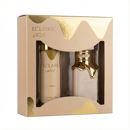 Lattafa Eclaire 2 Pcs Gift Set: 100ml EDP + 200ml Perfumed Spray Avelisse