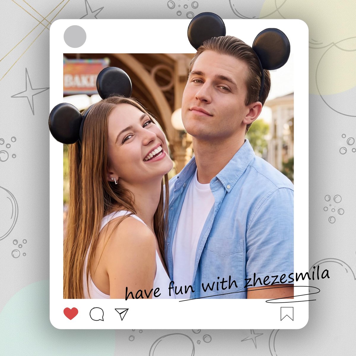 Classic Black Mouse Ears Headband 2-Pack – Unisex Smooth Ears for Couples, Family Trips & DIY Projects – Simple & Lightweight Avelisse