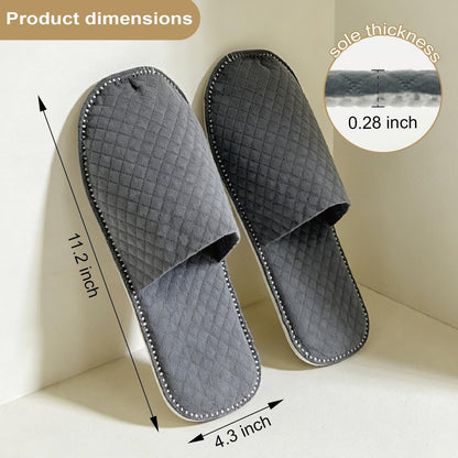 GRWJHUM 16 Pairs Disposable Travel Slippers for Women, Individually Wrapped Hotel Slippers for Guests, Lightweight Plastic House Slippers for Men & Women Avelisse