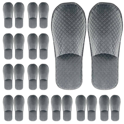 GRWJHUM 16 Pairs Disposable Travel Slippers for Women, Individually Wrapped Hotel Slippers for Guests, Lightweight Plastic House Slippers for Men & Women Avelisse