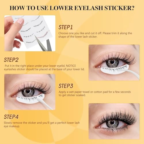 QUEWEL Magnetic Eyelashes 4 Pair Reusable Natural Look Lash Clusters Kit with Applicator – No Glue Needed, Easy to Wear and Remove (Black, 4 Pairs) Avelisse