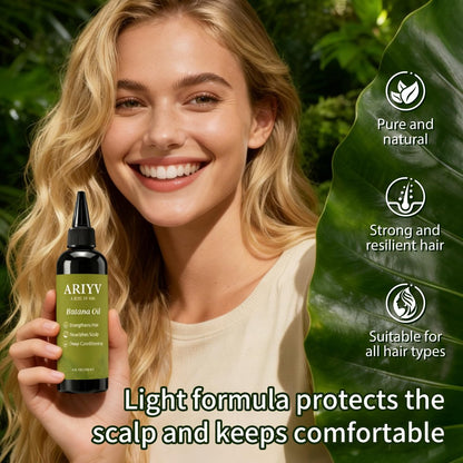 Ariyv Batana Oil for Hair Growth – Natural Batana Oil Prevents Hair Loss, Reduces Breakage, Strengthens Hair, Enhances Thickness for Men & Women (4 Fl Oz) Avelisse