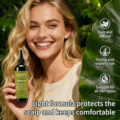 Ariyv Batana Oil for Hair Growth – Natural Batana Oil Prevents Hair Loss, Reduces Breakage, Strengthens Hair, Enhances Thickness for Men & Women (4 Fl Oz) Avelisse