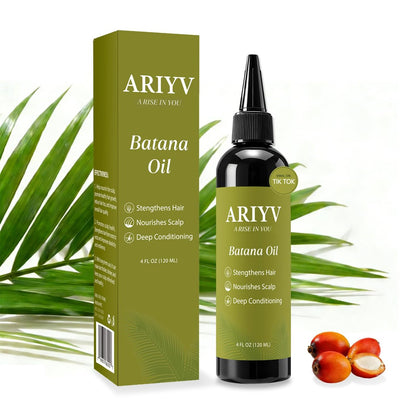 Ariyv Batana Oil for Hair Growth – Natural Batana Oil Prevents Hair Loss, Reduces Breakage, Strengthens Hair, Enhances Thickness for Men & Women (4 Fl Oz) Avelisse