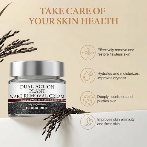 Yocisku Keratin Erase Dual-Action Renewal Cream – Black and White Rice Soothing Repair Cream for Smooth, Refined Skin – Natural Face Moisturizer for All Skin Types (1.69 Fl Oz) Avelisse