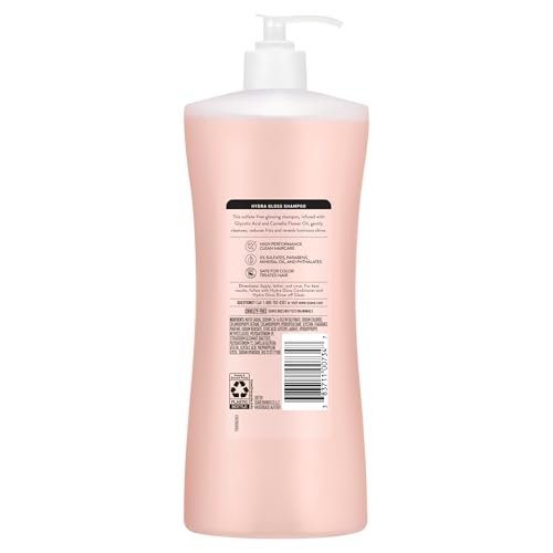 Suave Hydra Gloss Sulfate Free Shampoo with Glycolic Acid & Camellia Flower Oil - Hydrated, Smooth, Glossy Shine, 4 Count, 28 Fl Oz Avelisse
