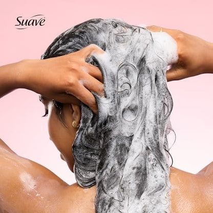Suave Hydra Gloss Sulfate Free Shampoo with Glycolic Acid & Camellia Flower Oil - Hydrated, Smooth, Glossy Shine, 4 Count, 28 Fl Oz Avelisse