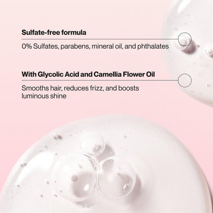 Suave Hydra Gloss Sulfate Free Shampoo with Glycolic Acid & Camellia Flower Oil - Hydrated, Smooth, Glossy Shine, 4 Count, 28 Fl Oz Avelisse
