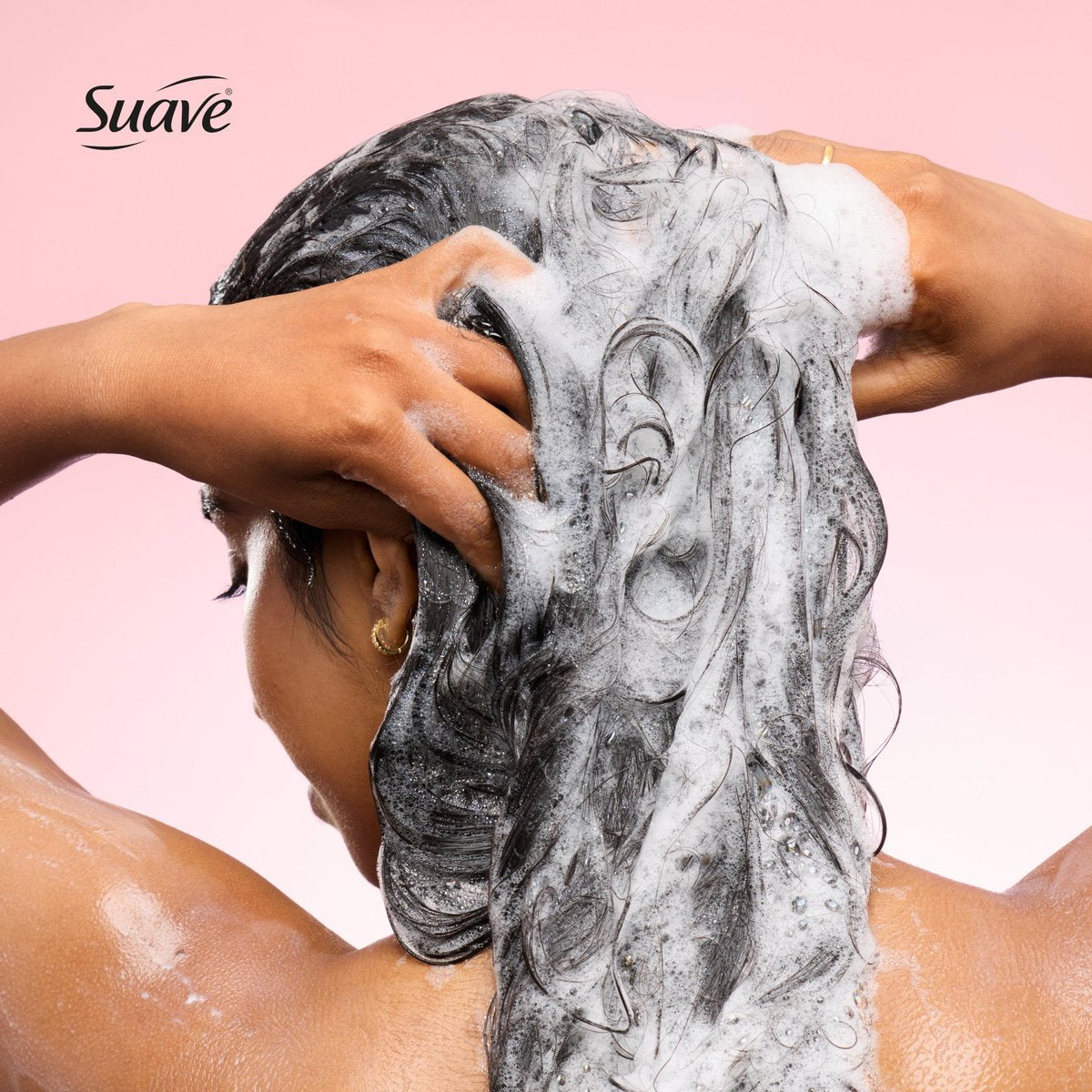 Suave Hydra Gloss Sulfate Free Shampoo with Glycolic Acid & Camellia Flower Oil - Hydrated, Smooth, Glossy Shine, 4 Count, 28 Fl Oz Avelisse