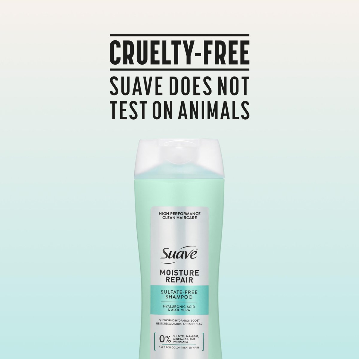 Suave Moisture Repair Shampoo, Sulfate-Free, Restores Moisture, Safe for Color Treated Hair, 12.6 oz Avelisse