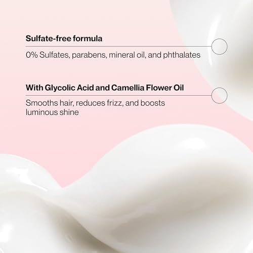 Suave Hydra Gloss Sulfate Free Conditioner with Glycolic Acid & Camellia Flower Oil - Hydrated, Smooth, Glossy Shine, 28 Fl Oz (Pack of 4) Avelisse