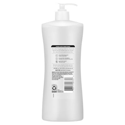 Suave Hydra Gloss Sulfate Free Conditioner with Glycolic Acid & Camellia Flower Oil - Hydrated, Smooth, Glossy Shine, 28 Fl Oz (Pack of 4) Avelisse