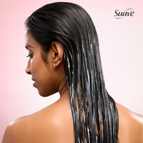 Suave Hydra Gloss Sulfate Free Conditioner with Glycolic Acid & Camellia Flower Oil - Hydrated, Smooth, Glossy Shine, 28 Fl Oz (Pack of 4) Avelisse