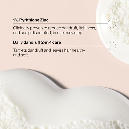 Suave Anti Dandruff 2-in-1 Shampoo & Conditioner for Women, Classic Clean, 1% Pyrithione Zinc Dandruff Treatment, Controls Flakes, Itch & Dry Scalp, 6 Count, 12.6 FL OZ Each Avelisse