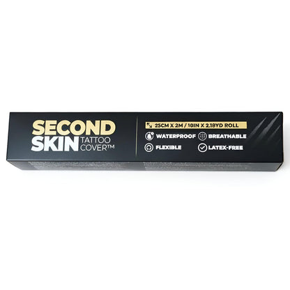 2.18 yd Second Skin Tattoo Cover Roll – 10 in x 2.18 yd Tattoo Bandage Film, Clear Waterproof Wrap for New Tattoos, Adhesive Aftercare Cover with Matte Surface Avelisse