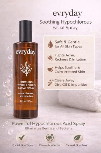evryday™ Hypochlorous Acid Spray for Face and Body 8oz | Gentle Facial Hydration Mist for Sensitive, Irritated and Acne-Prone Complexions | pH-Balanced Daily Toner & Piercing Care Support - görsel 12