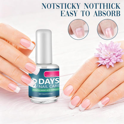 Keratin Amino Acid Nail Care Treatment - Strengthening & Hydrating Serum for Dry, Weak & Fragile Nails - 16ml (2-Pack)