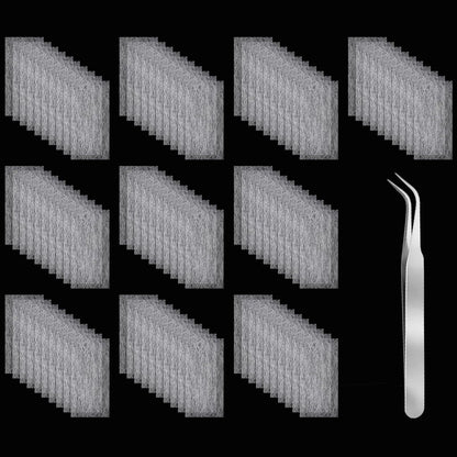 YBEATY 100 PCS Fiberglass Silk Nail Extension Wrap Kit with Tweezers - Nail Repair & Reinforce for Home Salon