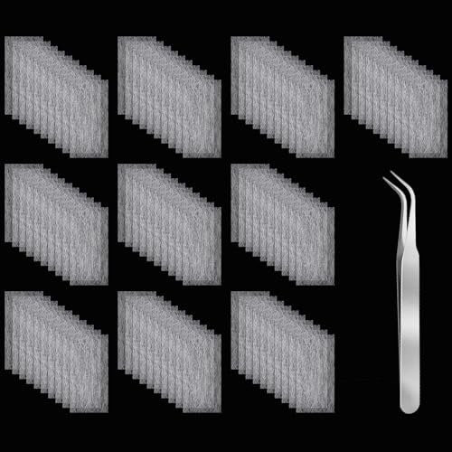YBEATY 100 PCS Fiberglass Silk Nail Extension Wrap Kit with Tweezers - Nail Repair & Reinforce for Home Salon - görsel 2