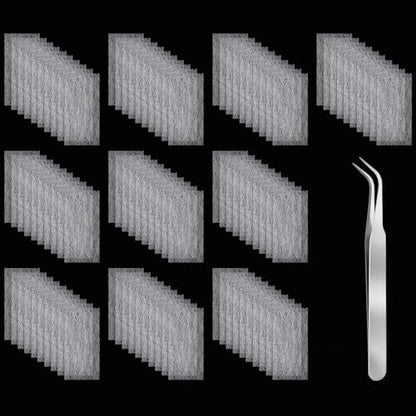 YBEATY 100 PCS Fiberglass Silk Nail Extension Wrap Kit with Tweezers - Nail Repair & Reinforce for Home Salon