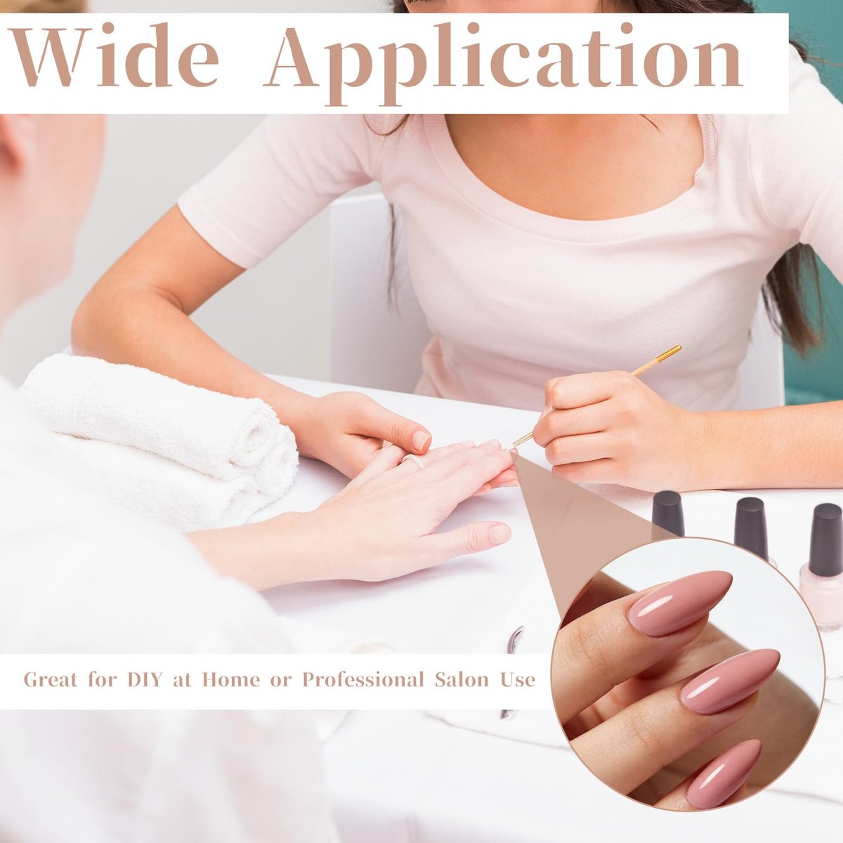 YBEATY 100 PCS Fiberglass Silk Nail Extension Wrap Kit with Tweezers - Nail Repair & Reinforce for Home Salon - görsel 11