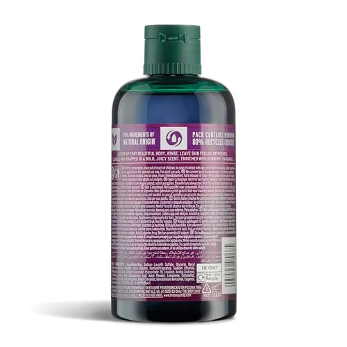 The Body Shop Dewberry Bath & Shower Gel - Gentle Lathering Body Wash with Fruity Scent, Vegan, for All Skin Types, 250 ml Avelisse