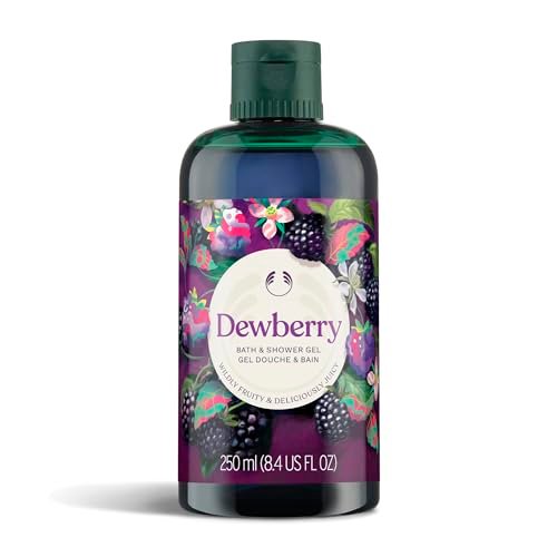 The Body Shop Dewberry Bath & Shower Gel - Gentle Lathering Body Wash with Fruity Scent, Vegan, for All Skin Types, 250 ml Avelisse