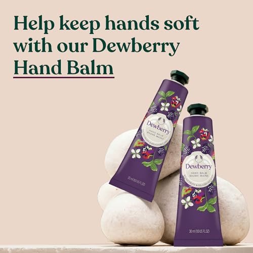 The Body Shop Dewberry Hand Balm – 96hr Nourishing Moisture for Dry Cracked Hands, with Shea Butter, Non-Greasy, Vegan, 30 ml Avelisse
