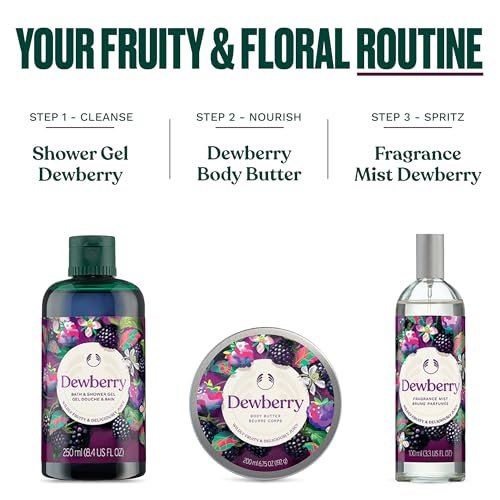 The Body Shop Dewberry Hand Balm – 96hr Nourishing Moisture for Dry Cracked Hands, with Shea Butter, Non-Greasy, Vegan, 30 ml Avelisse