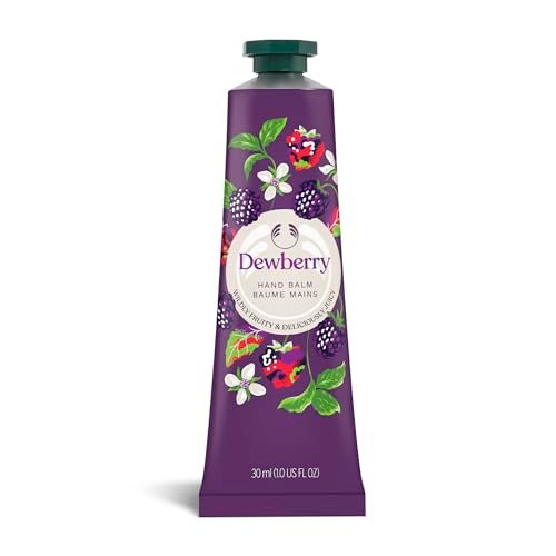 The Body Shop Dewberry Hand Balm – 96hr Nourishing Moisture for Dry Cracked Hands, with Shea Butter, Non-Greasy, Vegan, 30 ml Avelisse