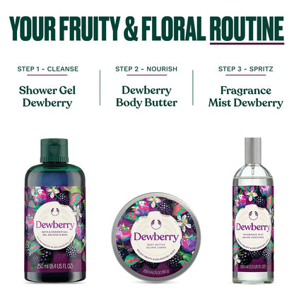 The Body Shop Dewberry Hand Balm – 96hr Nourishing Moisture for Dry Cracked Hands, with Shea Butter, Non-Greasy, Vegan, 30 ml Avelisse