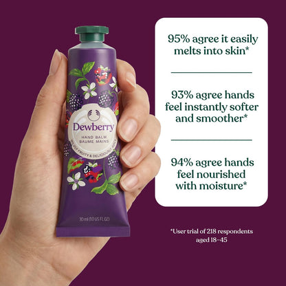 The Body Shop Dewberry Hand Balm – 96hr Nourishing Moisture for Dry Cracked Hands, with Shea Butter, Non-Greasy, Vegan, 30 ml Avelisse