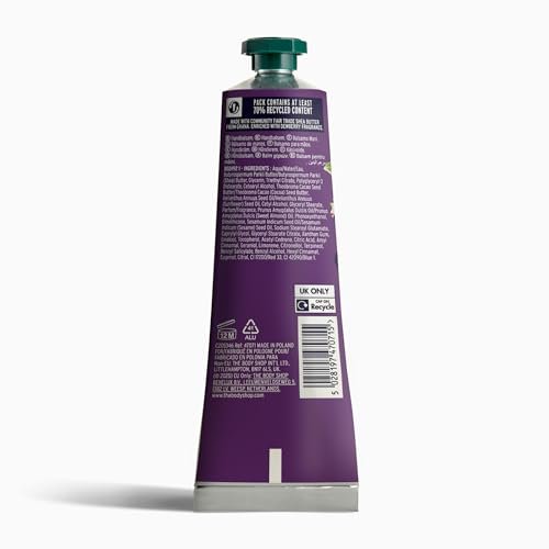 The Body Shop Dewberry Hand Balm – 96hr Nourishing Moisture for Dry Cracked Hands, with Shea Butter, Non-Greasy, Vegan, 30 ml Avelisse