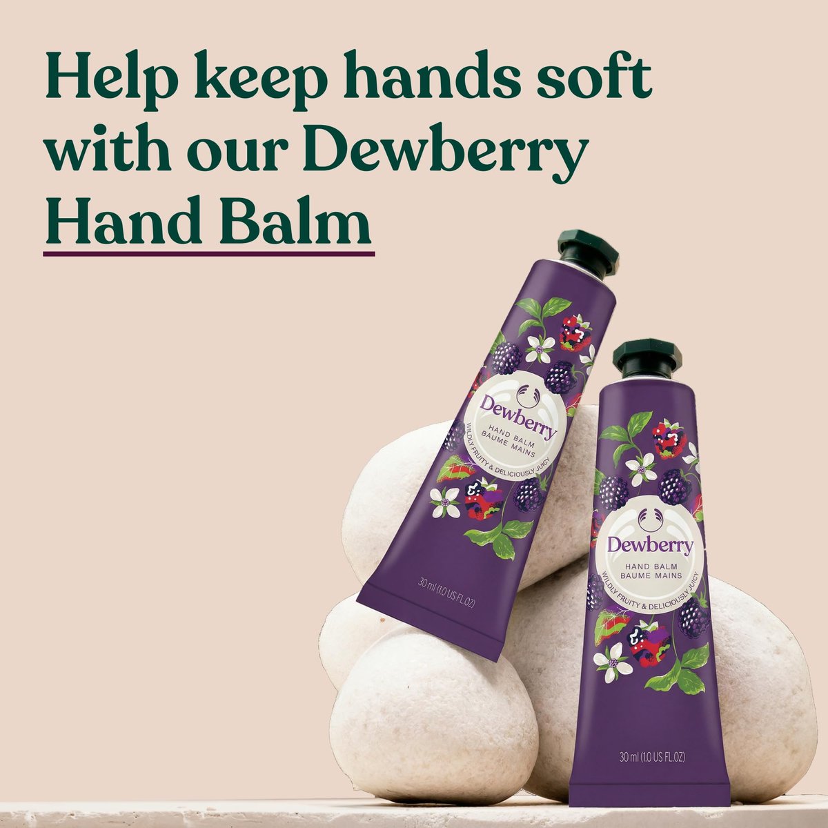 The Body Shop Dewberry Hand Balm – 96hr Nourishing Moisture for Dry Cracked Hands, with Shea Butter, Non-Greasy, Vegan, 30 ml Avelisse