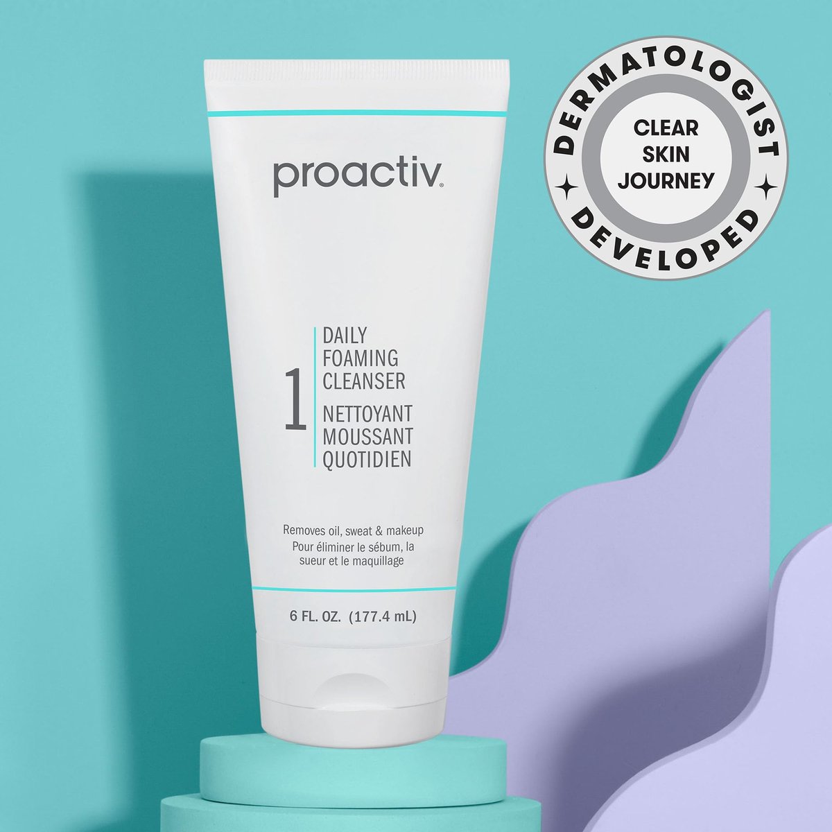 Proactiv Daily Foaming Cleanser for Acne-Prone Skin, Oil & Makeup Remover, Brightening Face Wash, Paraben-Free, Targets Post-Acne Dark Marks, 6 Fl Oz Avelisse