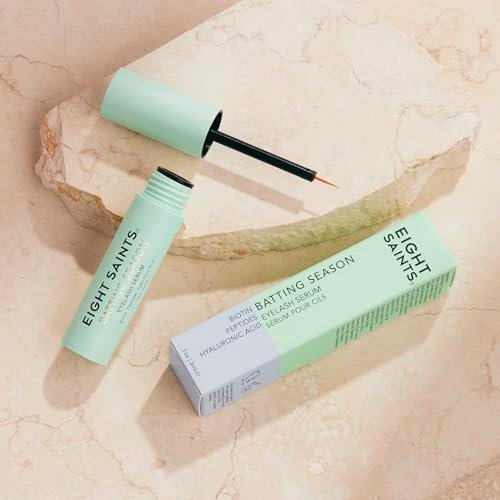Eight Saints Batting Season Eyelash Growth Serum – Longer, Thicker Lashes with Biotin, Peptides & Hyaluronic Acid for Thin & Sparse Lashes Avelisse