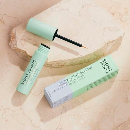 Eight Saints Batting Season Eyelash Growth Serum – Longer, Thicker Lashes with Biotin, Peptides & Hyaluronic Acid for Thin & Sparse Lashes Avelisse