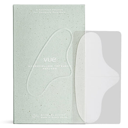 Vue Forehead Patches – Hydrocolloid Pore Patches for T-Zone Oil Control, Breakouts & Pimples, Gentle on All Skin Types (5 Count) Avelisse