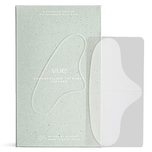 Vue Forehead Patches – Hydrocolloid Pore Patches for T-Zone Oil Control, Breakouts & Pimples, Gentle on All Skin Types (5 Count) Avelisse
