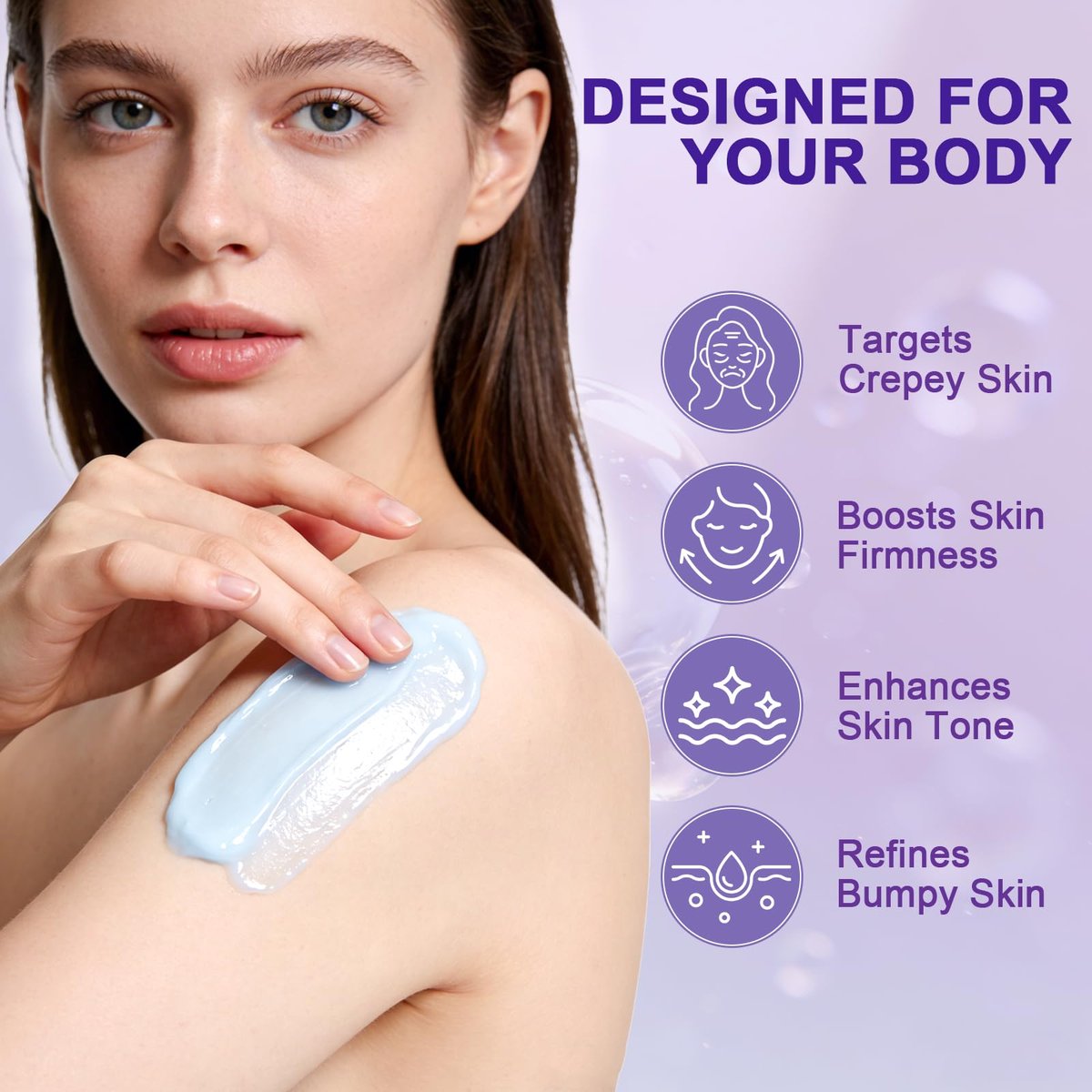 OLV Overnight Toning Whip – Body Firming Cream for Women, Anti-Wrinkle Moisturizer, Smooth & Tight Skin, 3.38 oz Avelisse