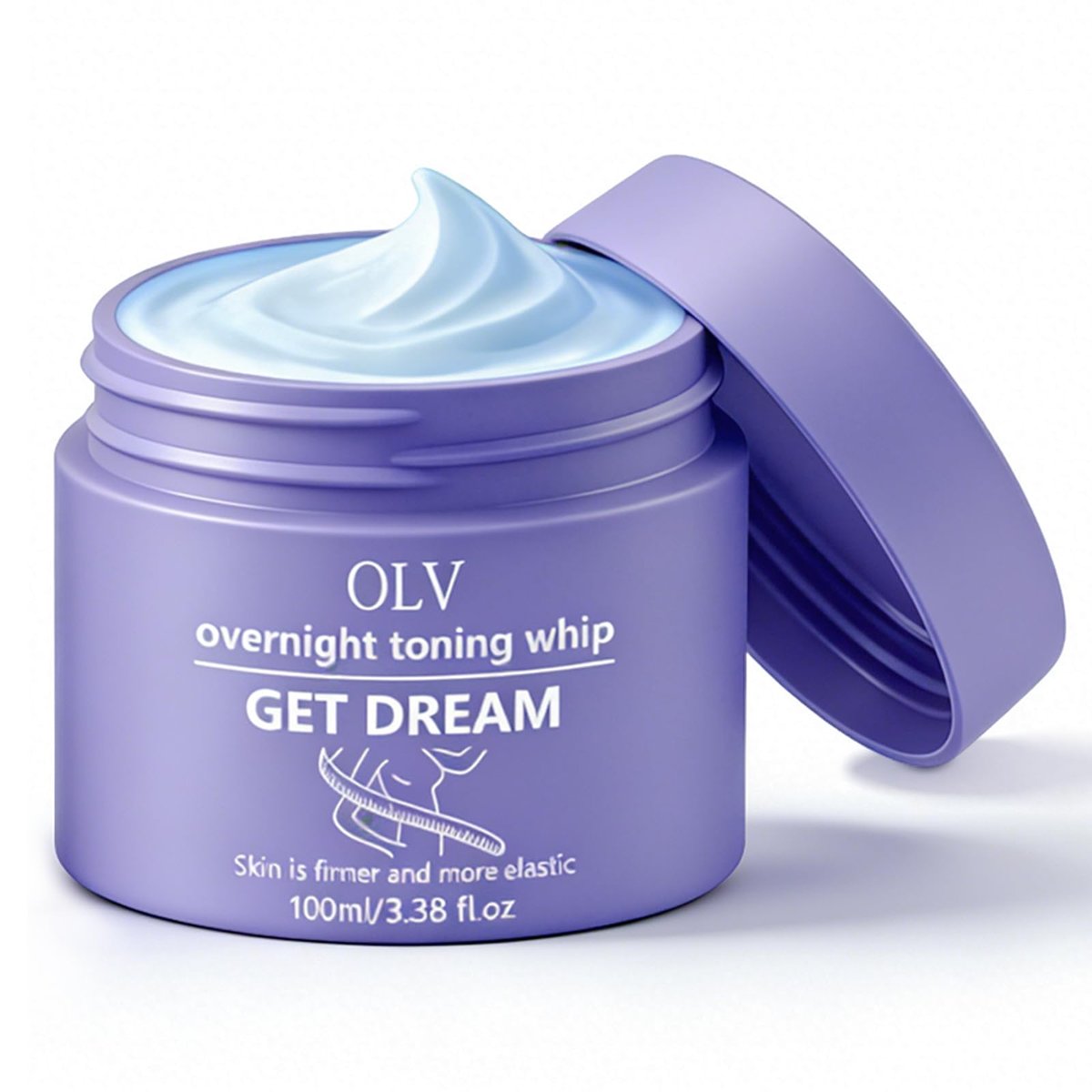 OLV Overnight Toning Whip – Body Firming Cream for Women, Anti-Wrinkle Moisturizer, Smooth & Tight Skin, 3.38 oz Avelisse