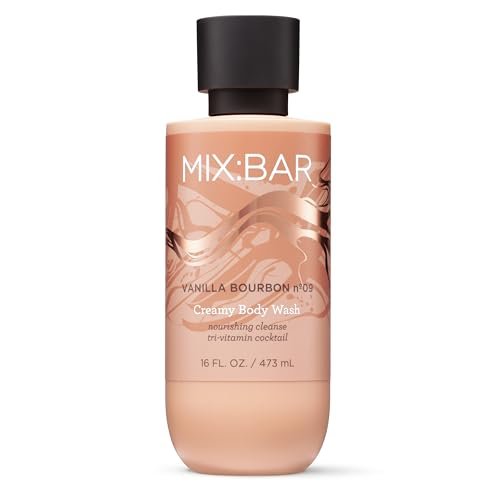 MIX:BAR Vanilla Bourbon Creamy Body Wash – Hydrating & Moisturizing with Niacinamide, Panthenol & Vitamin C, Vegan, Sulfate Free, Paraben Free, 16oz - görsel 2