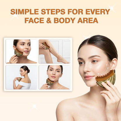 Luwora Lymphatic Contour Face Brush – Lymphatic Drainage Massager for Face, Chin & Jawline Sculpting, Dry Brushing Tool to Reduce Puffiness, Improve Circulation & Skin Glow Avelisse
