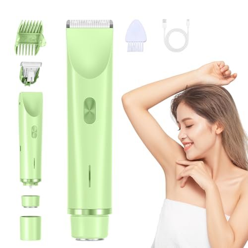 EcoVibe Bikini Trimmer Electric Razor for Women’s Sensitive Skin, IPX67 Waterproof Pubic Hair Trimmer, USB-C Rechargeable Cordless Body Shaver for Bikini Line & Underarms - görsel 2