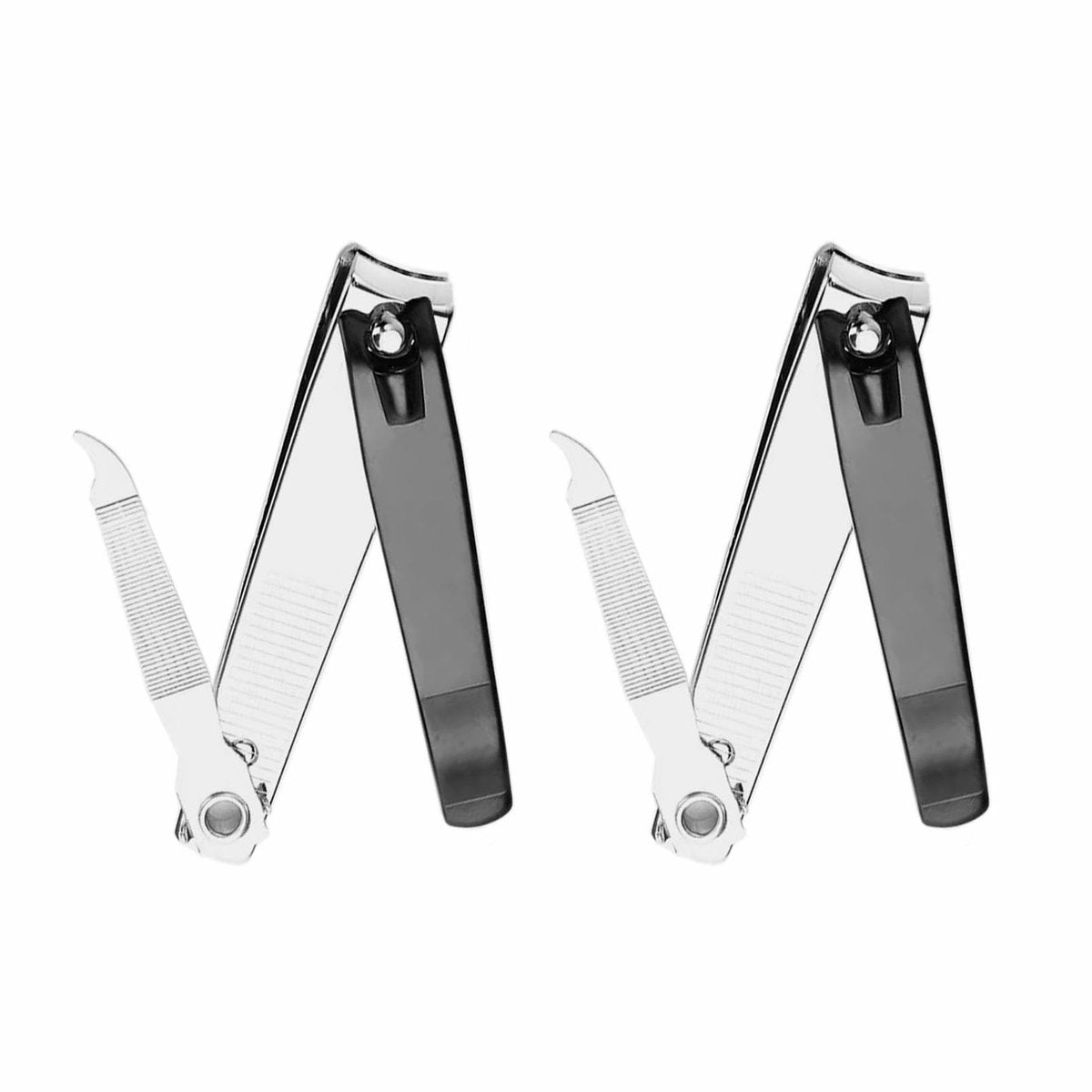 GYQUL Large Stainless Steel Nail Clipper with Built-in Metal File - 2 Pack, Sharp & Sturdy Blade for Fingernails and Toenails - görsel 15