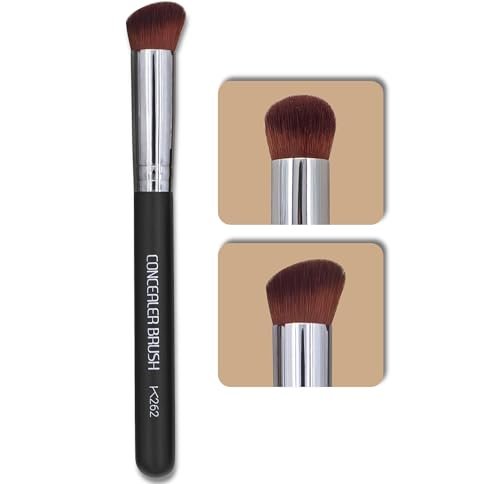 Keshima Angled Concealer Brush - Seamless Under-Eye Concealing, Contouring & Setting for Liquid, Cream & Powder Makeup - görsel 2