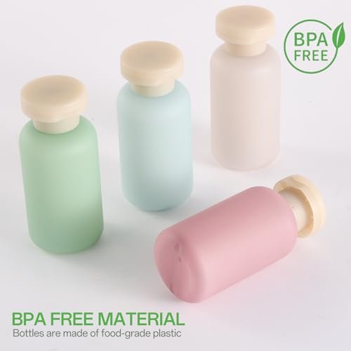 18 Pack Travel Bottles for Toiletries - TSA Approved Leak Proof Refillable Plastic Travel Containers, BPA Free Travel Essentials for Shampoo Conditioner Lotion Liquids, Airport Carry On Accessories - görsel 6