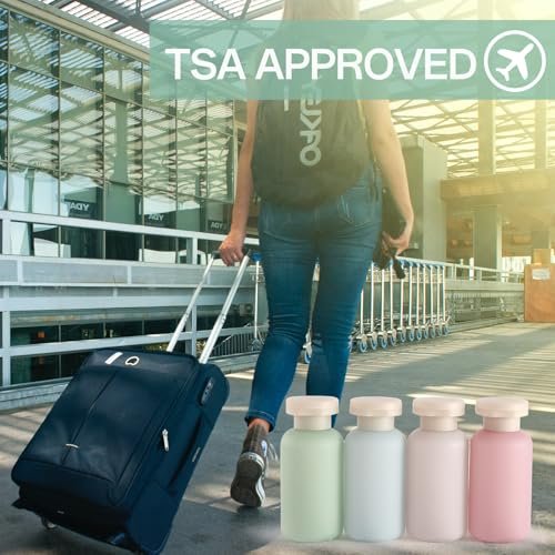18 Pack Travel Bottles for Toiletries - TSA Approved Leak Proof Refillable Plastic Travel Containers, BPA Free Travel Essentials for Shampoo Conditioner Lotion Liquids, Airport Carry On Accessories - görsel 14